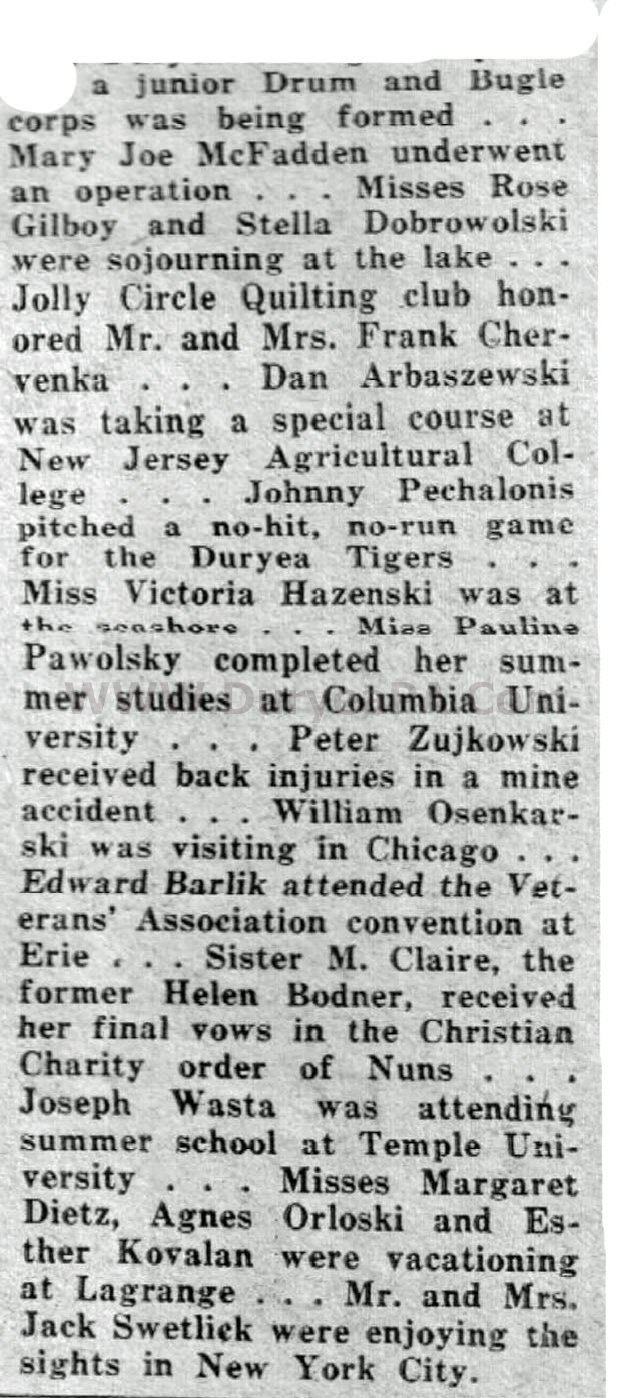 Duryea Pennsylvania Historical Homepage